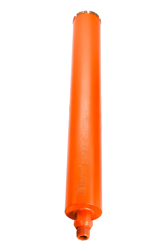 120412-001 - כוס יהלום 2.5 63mm הברגה 1/2 אורך 450ממ