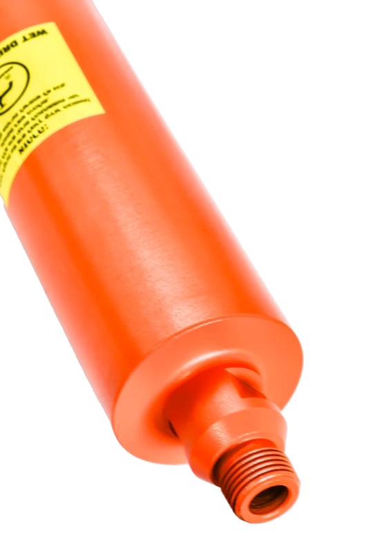 120412-001 - כוס יהלום 2.5 63mm הברגה 1/2 אורך 450ממ