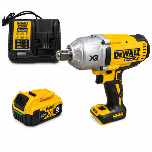 מפתח רטיטה 20V סוללה 5AH ומטען DCF897 DeWalt DCF897-1-5