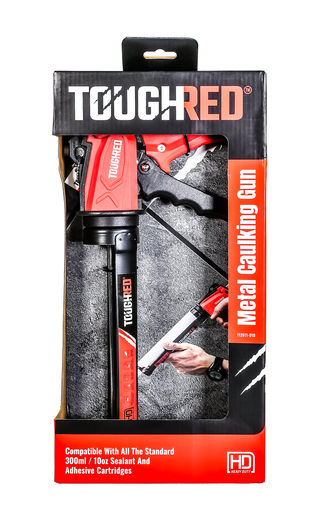 אקדח מרק מקצועי מתכת כח דחיפה 135 ק"ג Tough Red