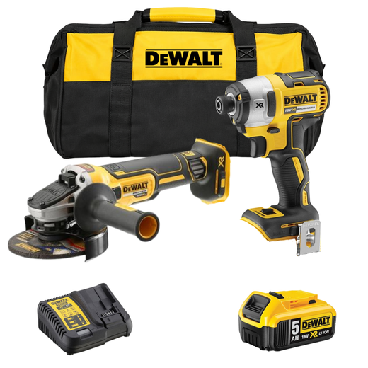סט 2 כלים סוללה 5Ah ומטען ותיק DeWalt MTB356