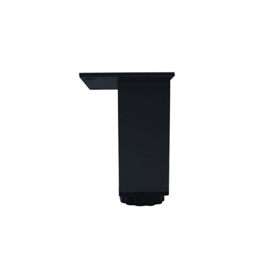 רגל אלומיניום מרובעת דגם 18 10 ס"מ שחור