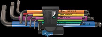 סט מפתחות אלן כדורי 950/9 1.5-10 מ"מ צבעוני מקצועי Wera | wera 5022210001