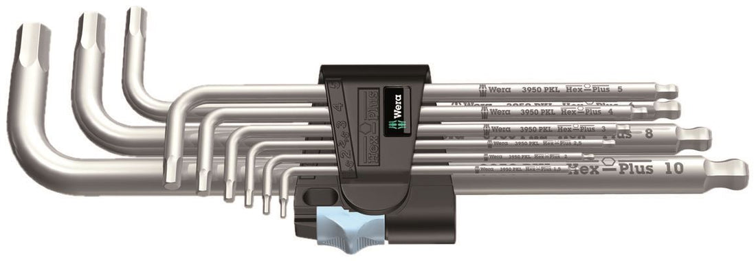סט מפתחות אלן 3950 PKL 9 יח נירוסטה מקצועי Wera 5022720