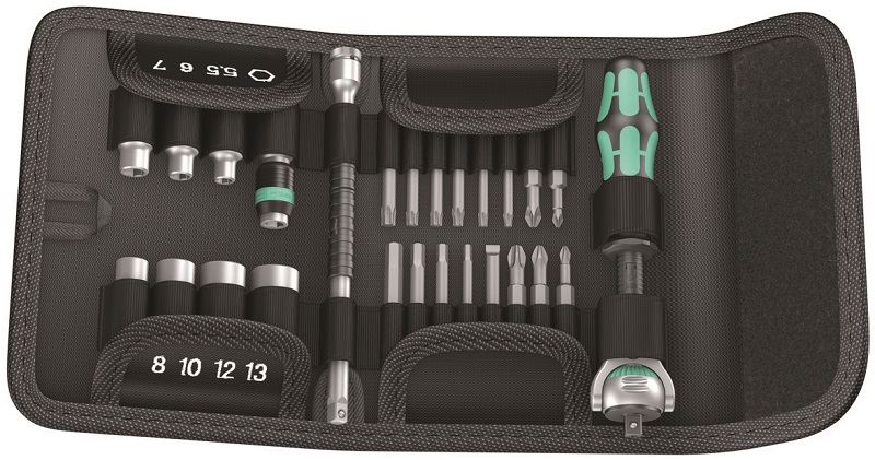 סט ZYKLOP ספיד ראש מסתובב 26 חלקים מקצועי Wera 50510450