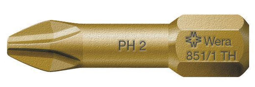 ביט פיליפס PH2x25 100 יח טורשיין מוזהב מקצועי 5056 wera 5056610007