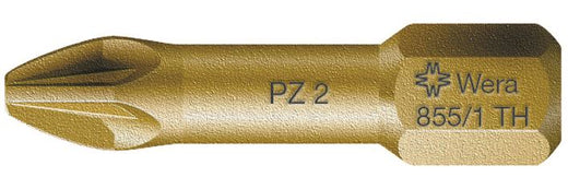 ביט פוזידרייב PZ2x25 100 יח טורשיין מוזהב מקצועי 5 wera 5056915004