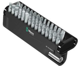 סט ביטים 30 יח כולל מוביל מקצועי Wera 5057434001