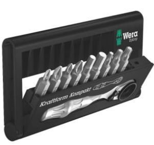 סט ביטים + רצ'ט 10 חלקים מקצועי Wera 5073645001