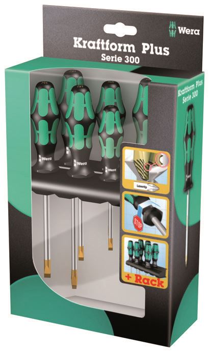 סט מברגים סדרה 300 6 יח מקצועי Wera 5105650001