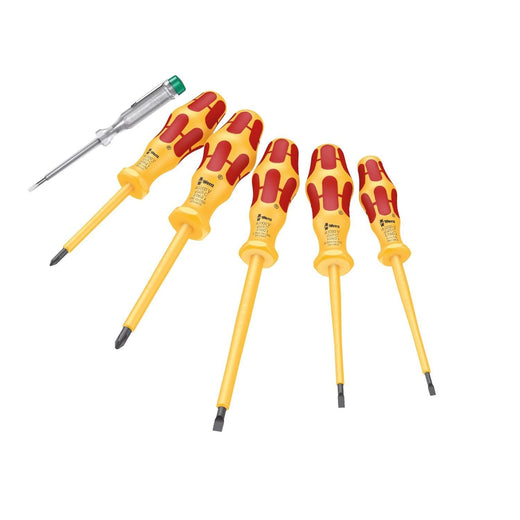סט מברגים 1000V + טסטר 6 יח מקצועי wera 5323790001