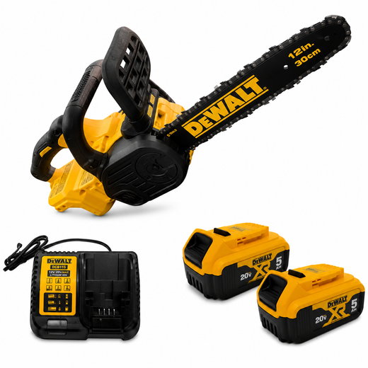 מסור שרשרת 20V שתי סוללות 5HA ומטען DCCS620 DeWalt DCCS620B-2-5