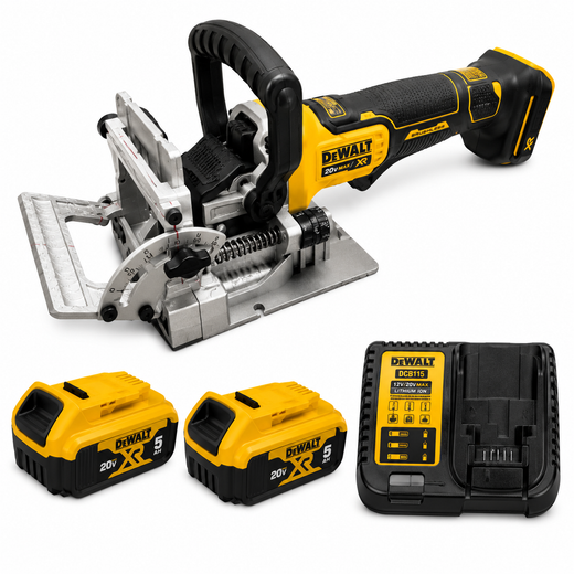 בר ביסקוויטים 20V שתי סוללות 5AH ומטען DCW682B DeWalt DCW682B-2-5