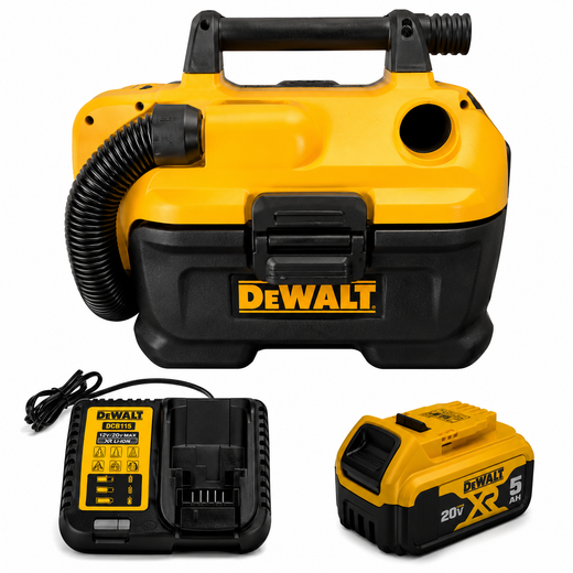 שואב אבק 20V סוללה 5HA ומטען DCV580 DeWalt DCV580-1-5