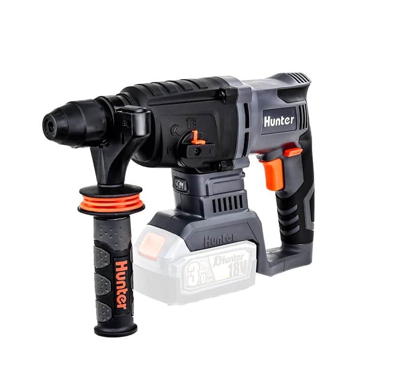 פטישון נטען 26 מ"מ Brushless 18V+זוג סוללות 2.5Ah+מטען+תיק Hunter - מבט נוסף 5