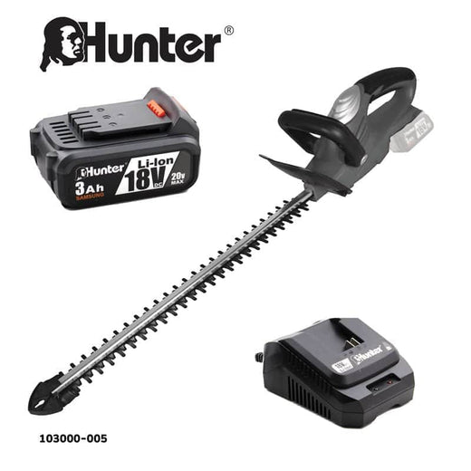 Hunter - 103000-006 18V 2.5A גוזם גדר חי נטען עם סוללה Hunter 103000-006