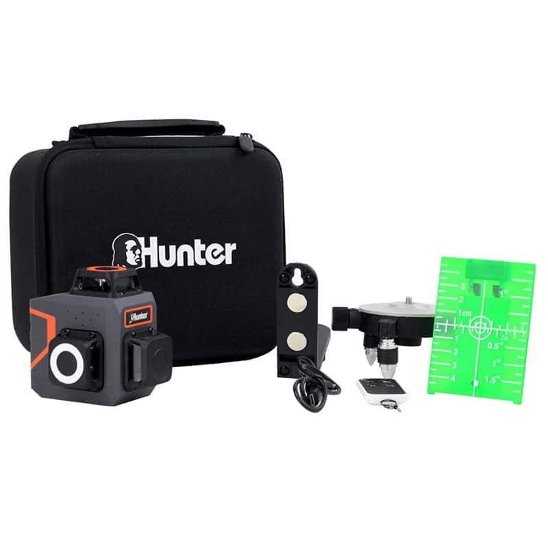 פלס לייזר 3D חצובה 1.5מ Hunter 103200-004 - מבט נוסף 6