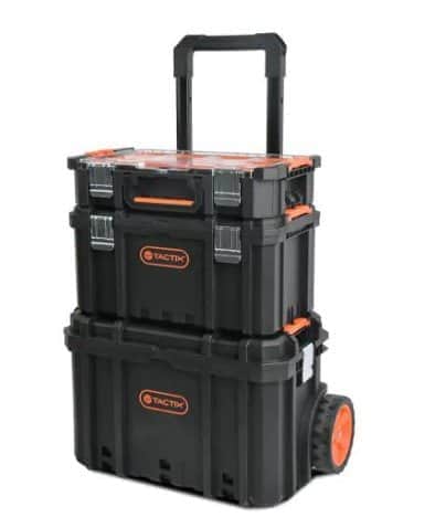 3 ארגזי כלים עם גלגלים טקטיקס TACTIX