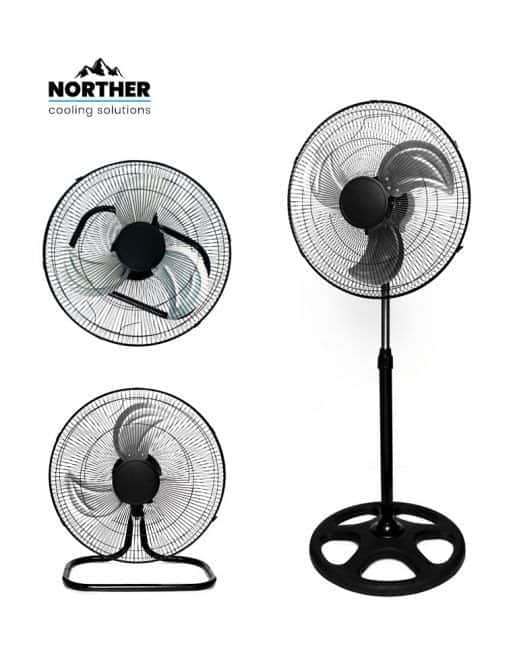 מאוורר תלת שימושי 20 NORTHER NT-FAN3in1-BK