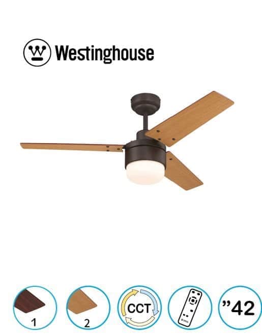 מאוורר תקרה טליה CCT 42" Talia גוון עץ westinghouse - מבט נוסף 5