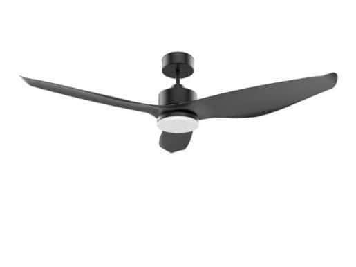 מאוורר תקרה אונו CCT 52 Uno - מותאם להפעלה עם שעון שבת NTP-UNO52-BK-LED
