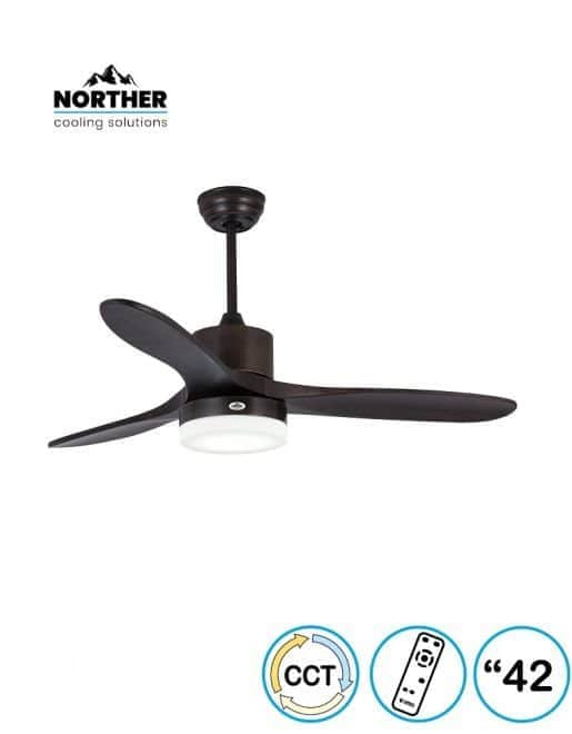מאוורר תקרה סוואן CCT 42" Swan NT-SW42-WD-LED