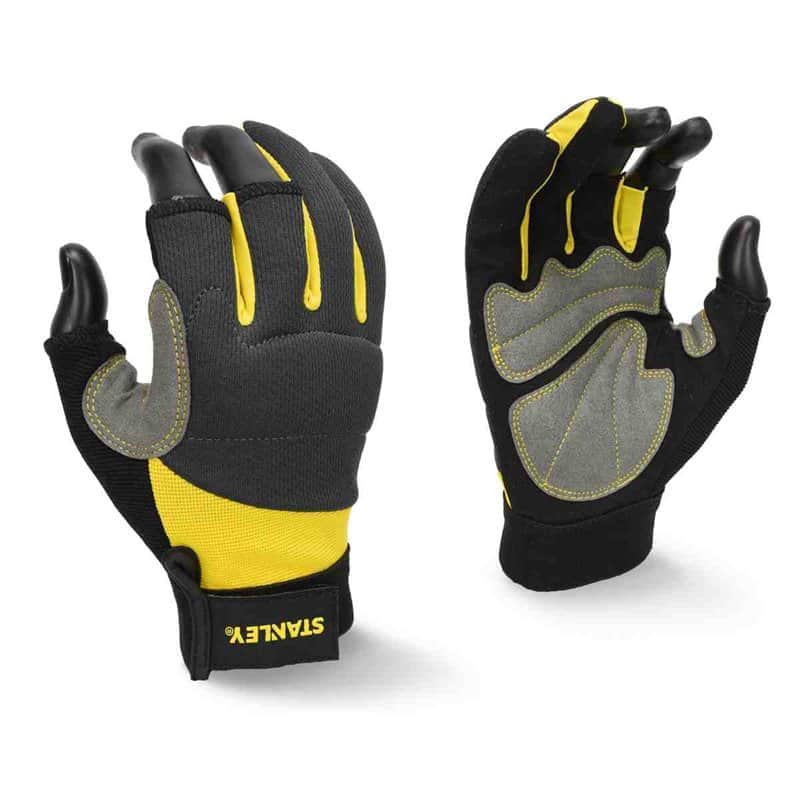 כפפות עבודה STANLEY שלוש אצבעות חשופות STANLEY FATMAX