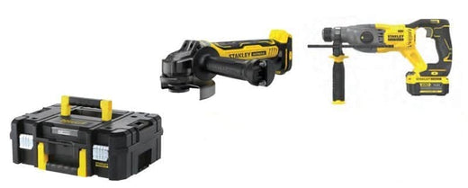 2 כלים 18V שתי סוללות 6AH ומטען בארגז STANLEY STANLEY FATMAX FMC2026