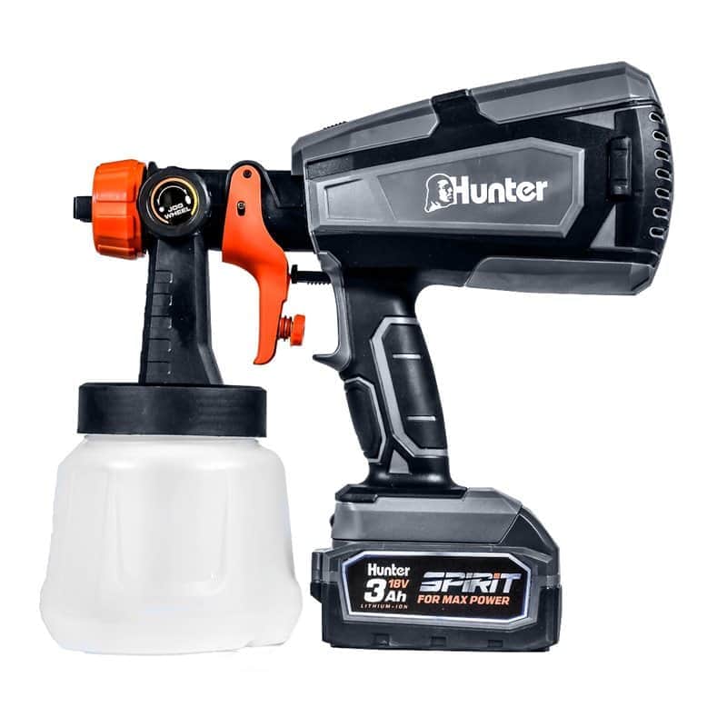 מרסס צבע נטען 18V - סוללה 5Ah מטען מהיר 6.5A Hunter - מבט נוסף 2