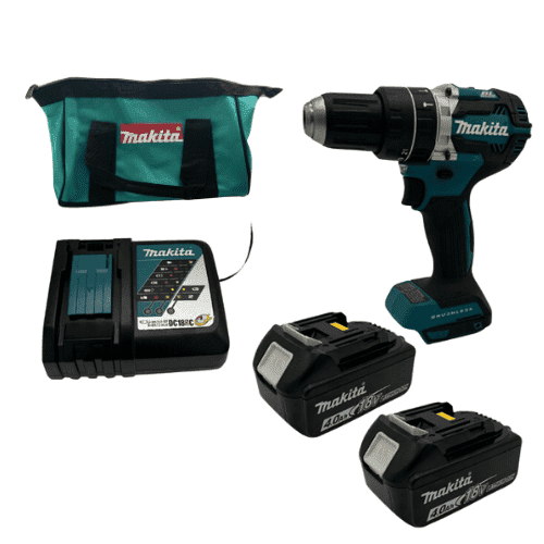 מקדחה 18V שתי סוללות 3AH ומטען Makita XPH12Z
