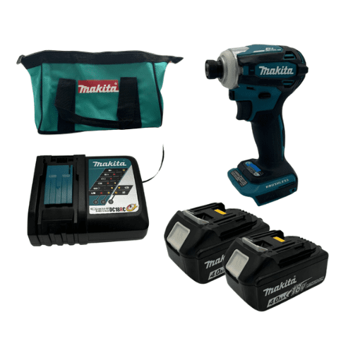 אימפקט 18V שתי סוללות 5AH ומטען Makita XDT19