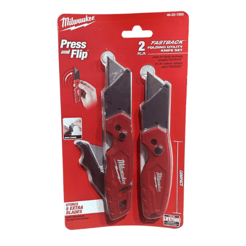 וג סכיני טרפז מתקפלות כולל 5 להבים milwaukee 48-22-1503