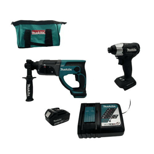 סט 2 כלי עבודה סוללה 3Ah ומטען Makita 18V makita MTB217