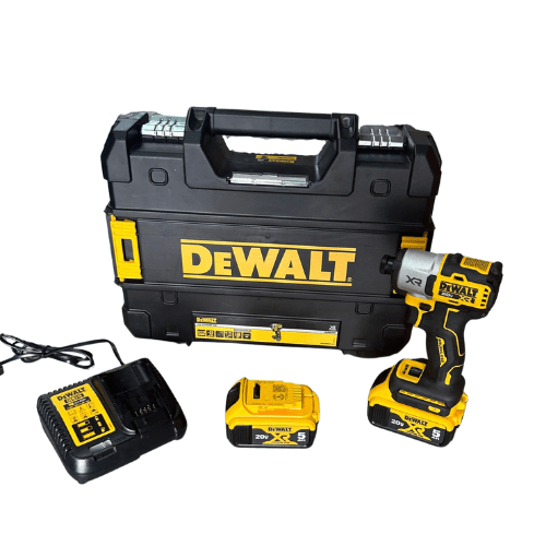 אימפקט 20V שתי סוללות 5AH מטען DeWALT DCF845