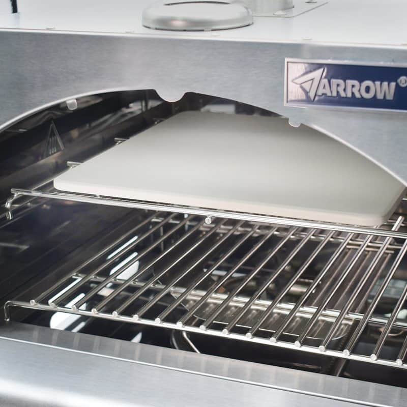 טאבון גז מקצועי 11" עם דלת זכוכית ואבן שמוט ARROW מוצרי חשמל ARROW - מבט נוסף 3