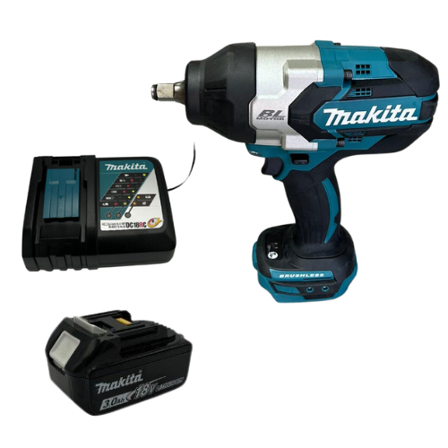 מפתח רטיטה 18V סוללה 5AH ומטען Makita XWT08Z