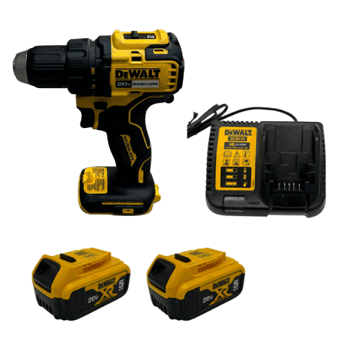 מקדחה 20V שתי סוללות 5HA ומטען DeWALT DCD793