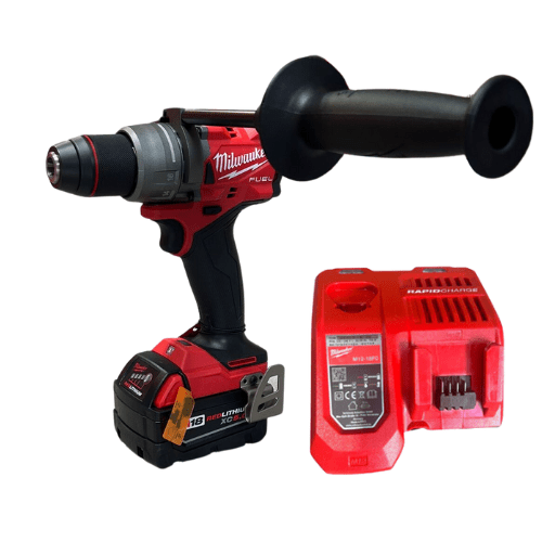 מקדחה סוללה 5HA ומטען 2904-20 milwaukee 2904-20-1-5