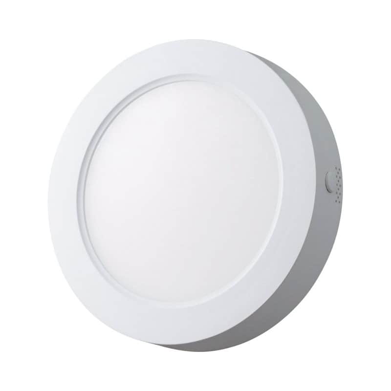 "פאנל לד צמוד אינטגרלי עגול 6" 12W, אור חם" NISKO