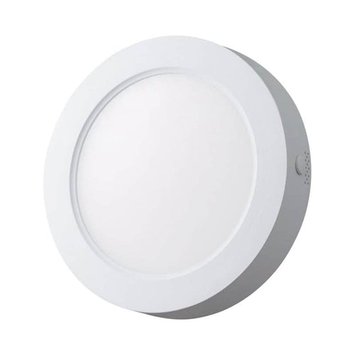 "פאנל לד צמוד אינטגרלי עגול 6" 12W, אור קר"