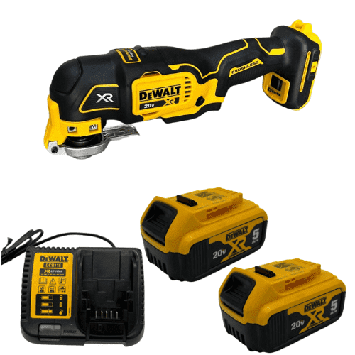 מולטיטול 20V שתי סוללות 5AH ומטען DeWALT DCS356