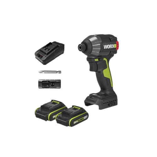 אימפקט 20V שתי סוללות 2AH ומטען WU291.1 WORX WU291.1-2-2