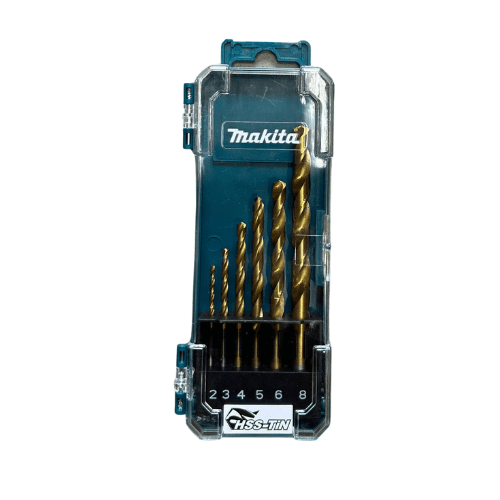 סט 6 מקדחי HSS בין המידות 2-8 מ"מ makita D-72833