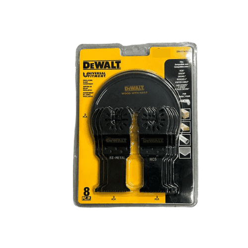 סט 8 להבים למולטיטול 3  לברזל 5 לעץ DeWalt DWA014208