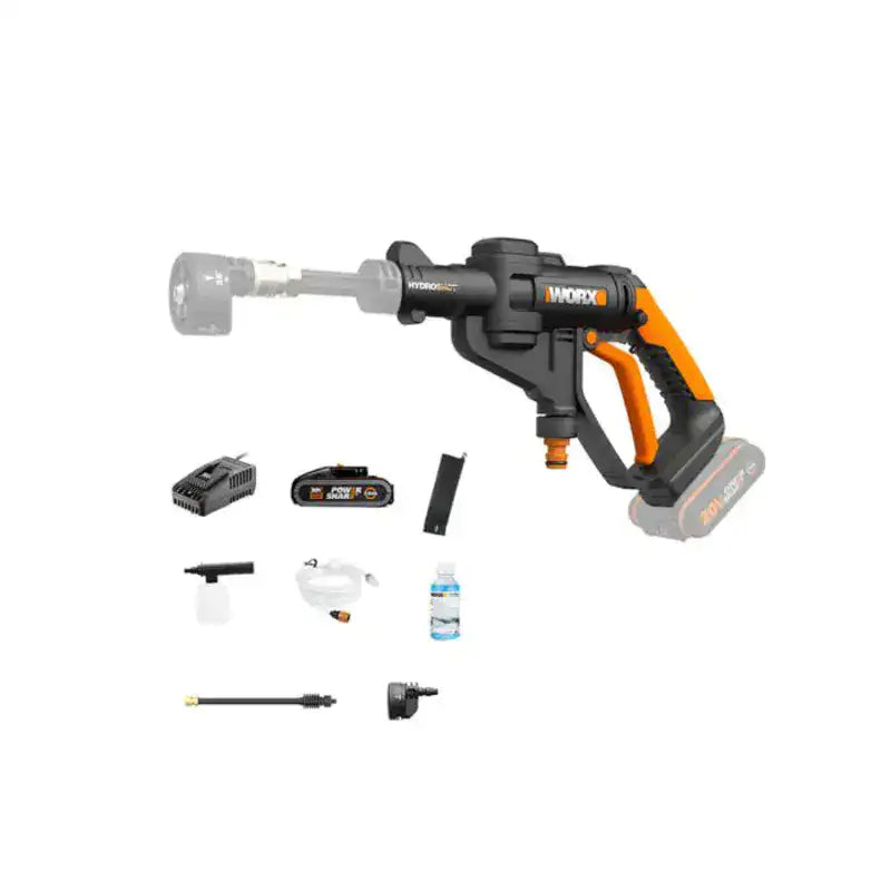 מכשיר שטיפה בלחץ 20V סוללה 2Ah ומטען WORX WG629E.4