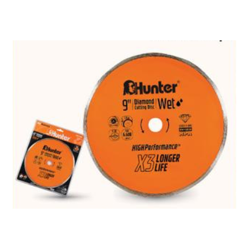 דיסק יהלום 9" חלק רטוב Hunter 120317-005