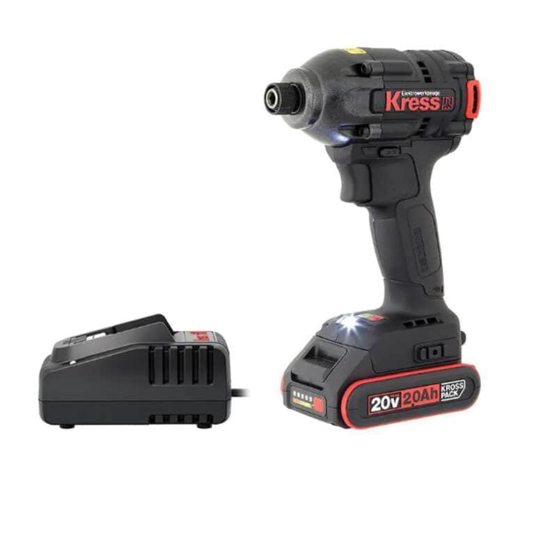 אימפקט 20V סוללה 2Ah ומטען KRESS KU280.9