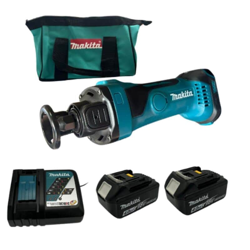 כרסום לגבס 18V שתי סוללות 4AH ומטען Makita XOC01
