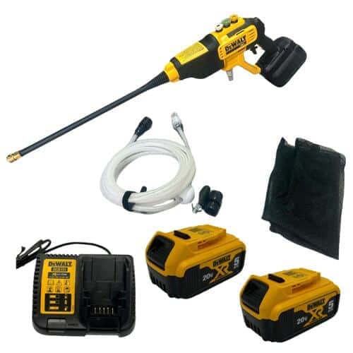 אקדח שטיפה 20V שתי סוללות 5HA ומטען DeWALT DCPW550