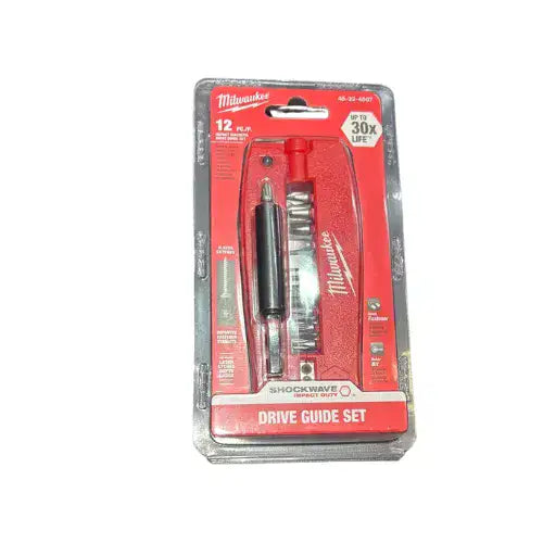 ט ביטים 12 חלקים מסדרת עם ידית כוח milwaukee 48-32-4507